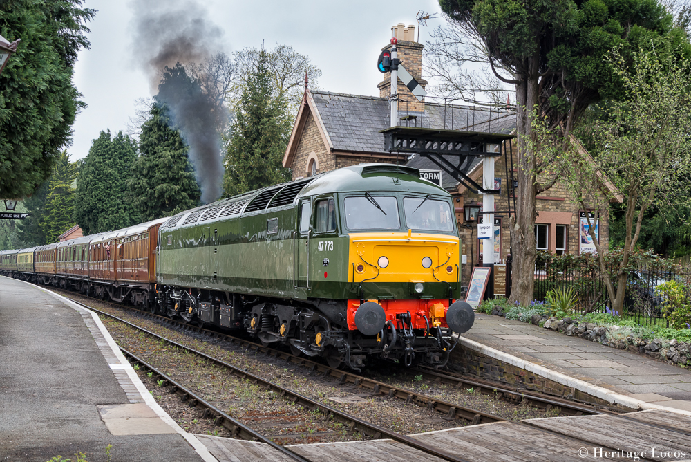 47773 at Hampton Loade on the 10:05 Kidderminster to Bridgnorth.