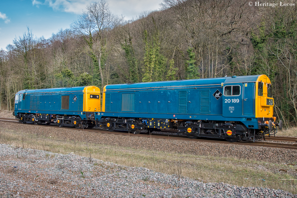 20205 & 20189 - 0Z20 0958 Tyseley Steam Trust to Sheffield - Dore and Totley Station